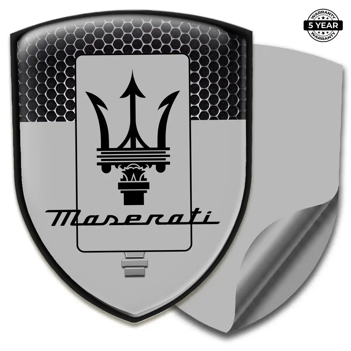 Maserati 3D Gel Sticker Sleek Style