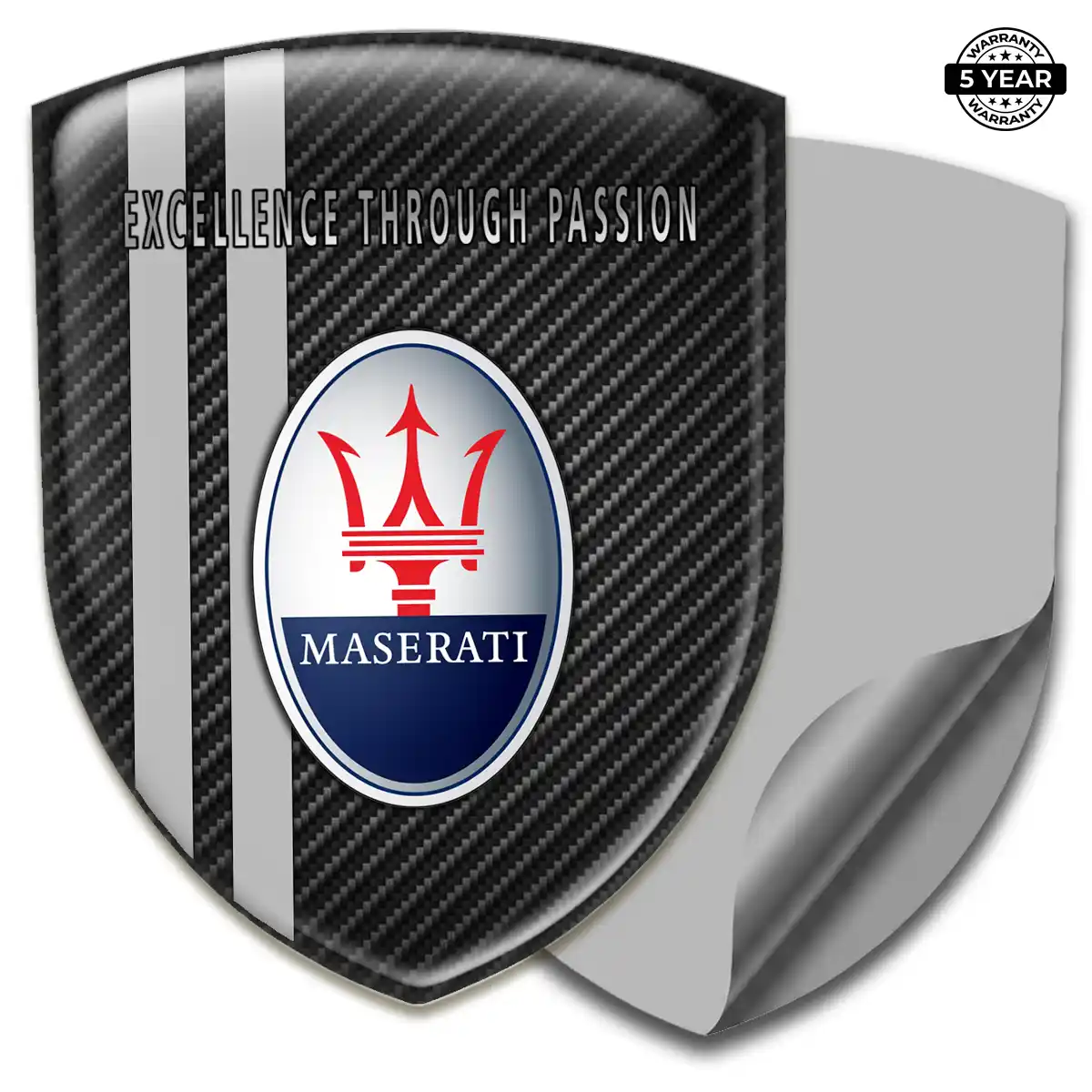 Maserati 3D Resin Sticker Elite Finish