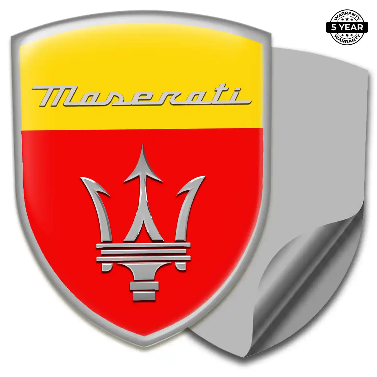 Maserati 3D Resin Sticker Superior Craft