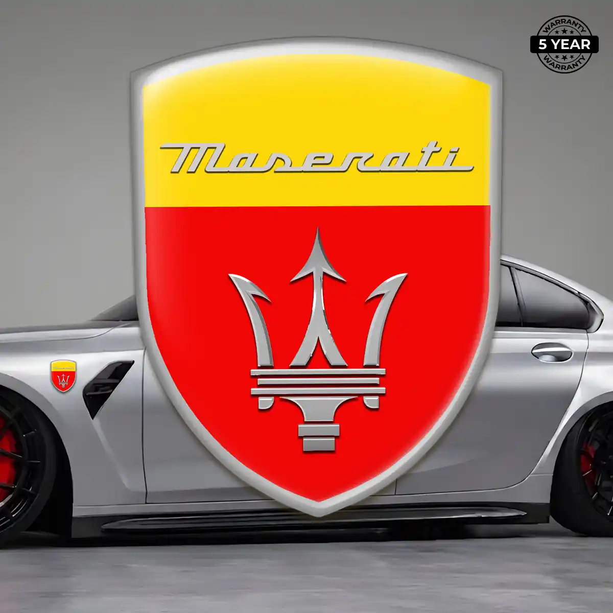 Maserati 3D Resin Sticker Superior Craft