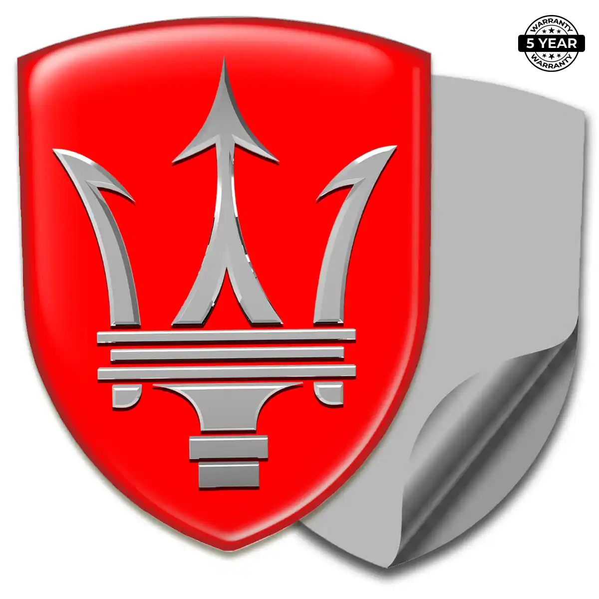Maserati Automotive Logo Sticker Superior Craft