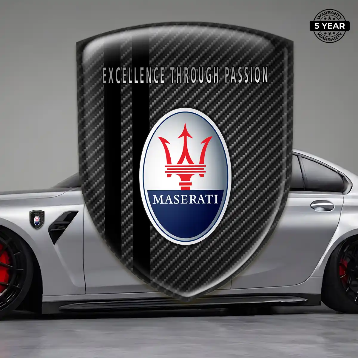 Maserati Automotive Resin Decal Elite Finish