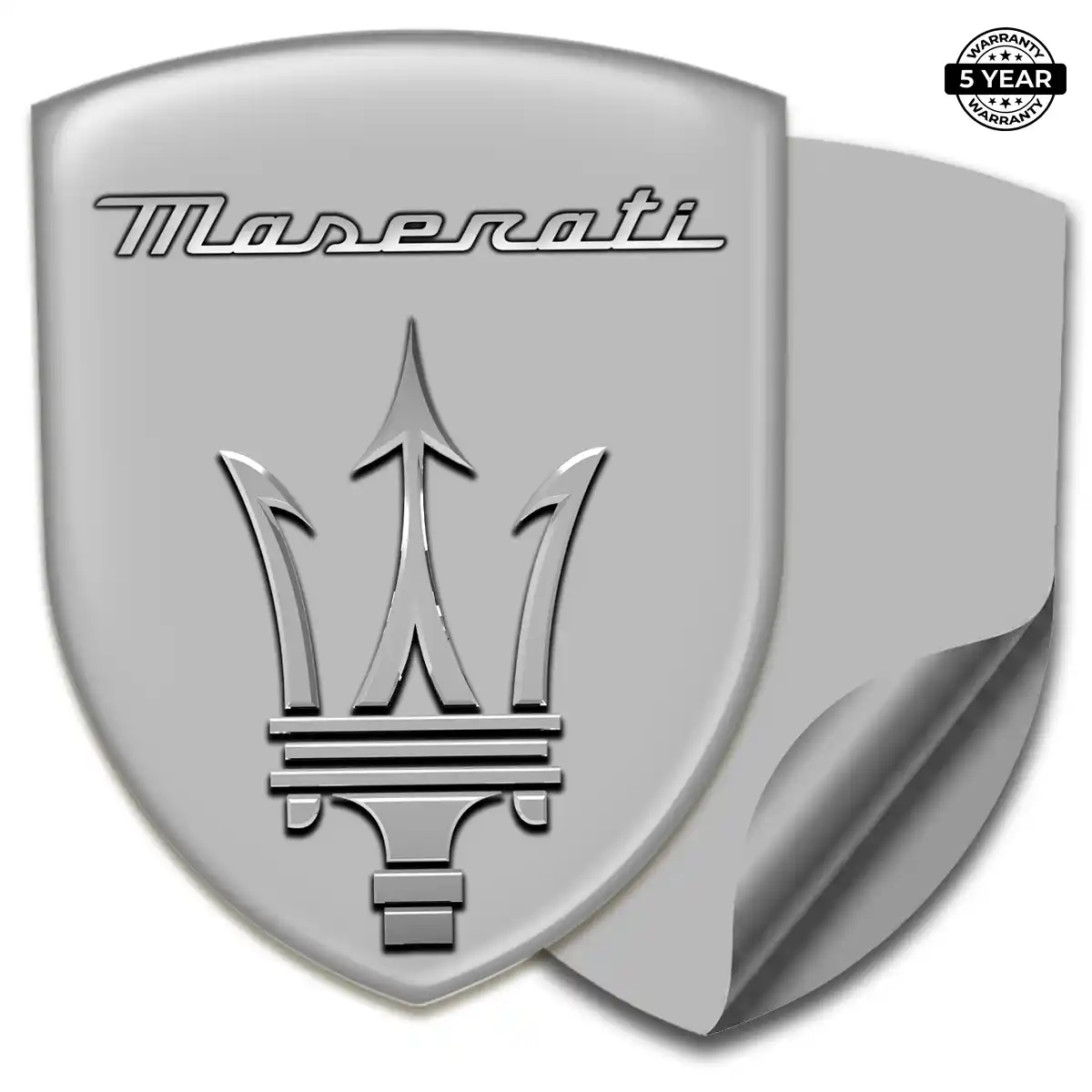 Maserati Automotive Resin Decal Sleek Style