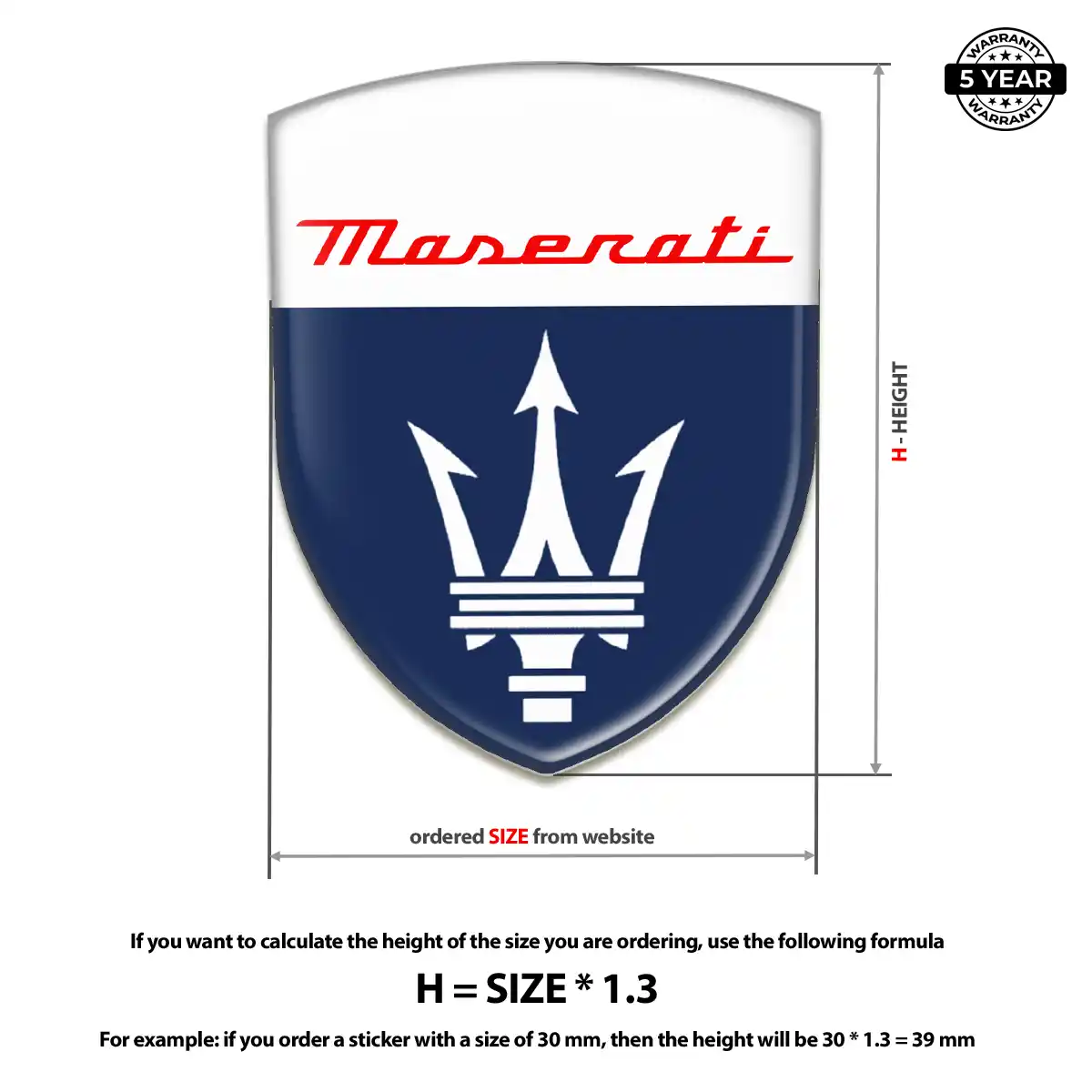 Maserati Badge Prime Quality