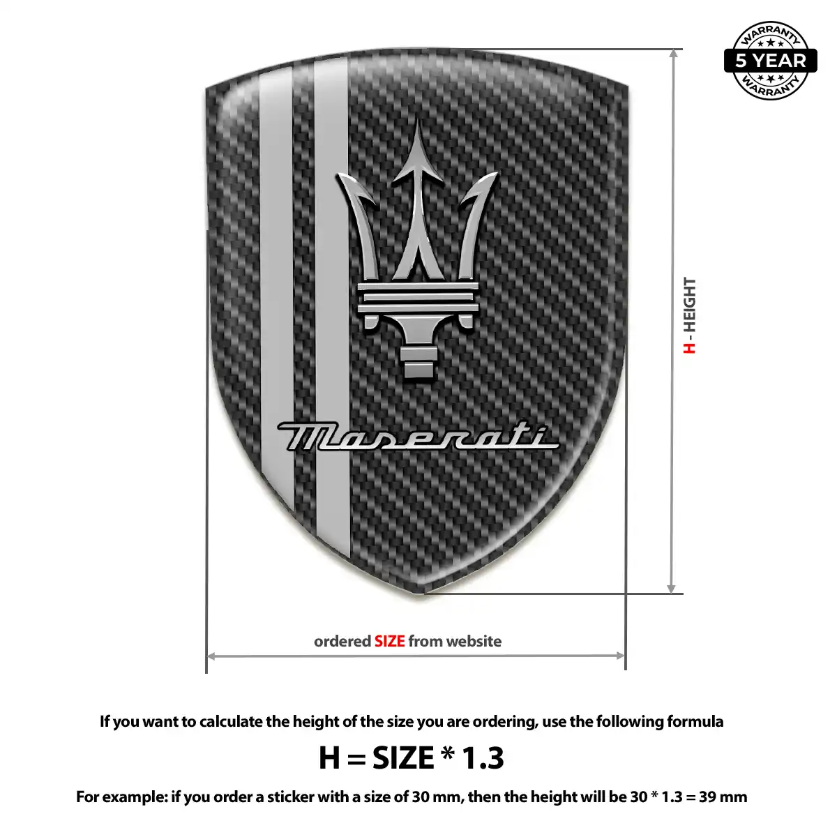 Maserati Badge Refined Design
