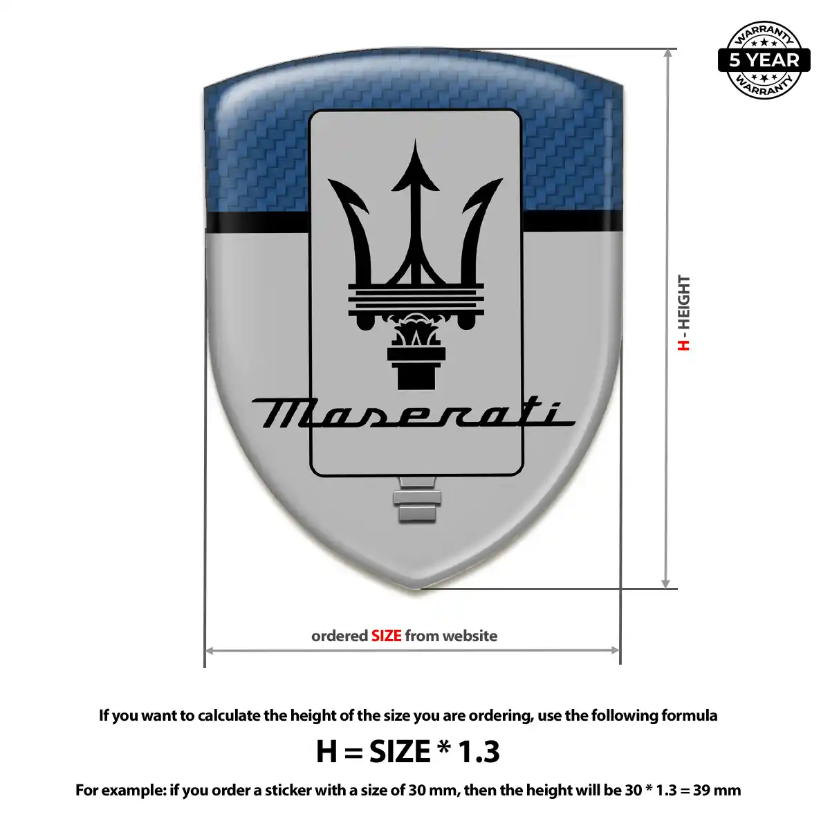 Maserati Badge Sleek Style