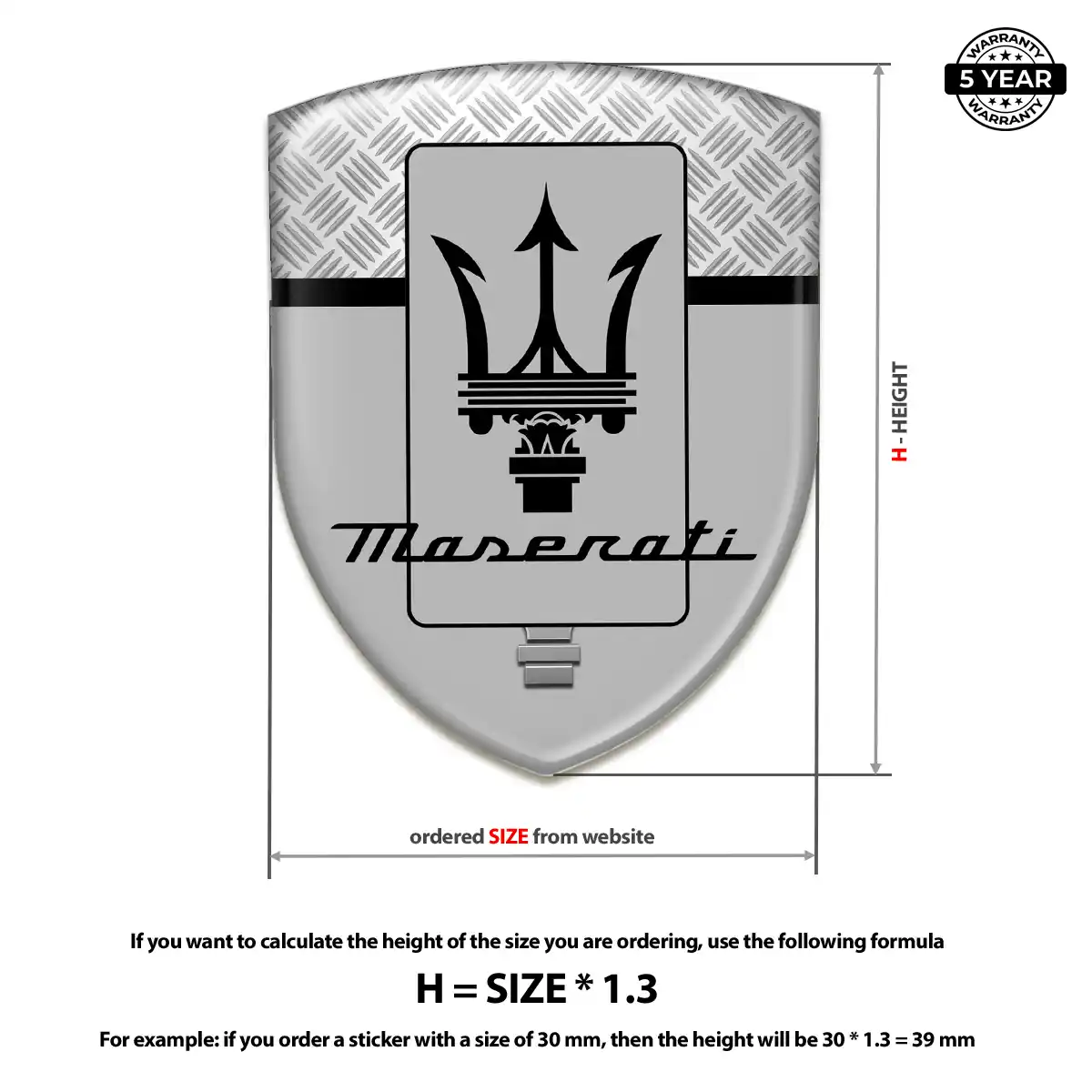 Maserati Badge Superior Craft