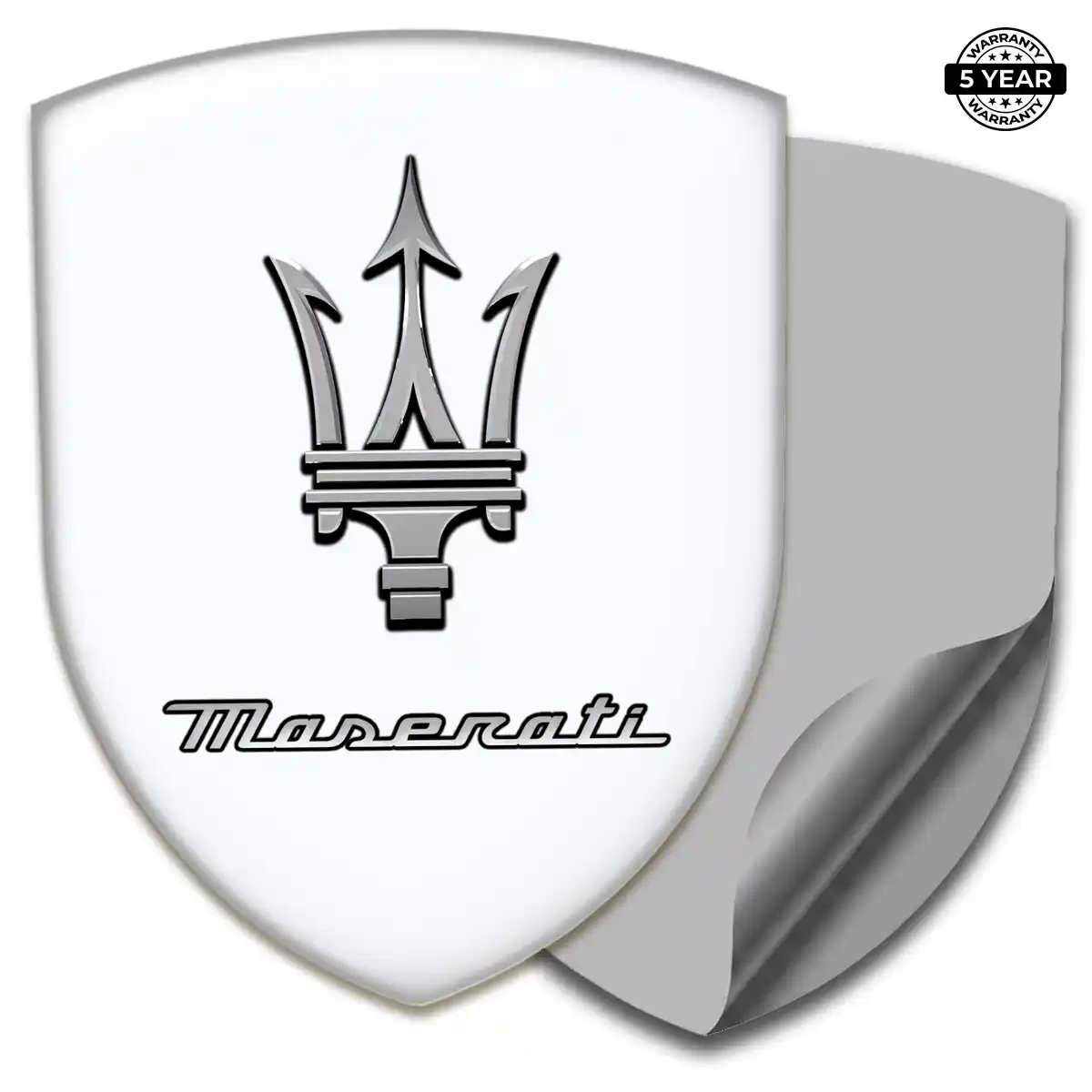 Maserati Car Badge Sticker Elite Finish