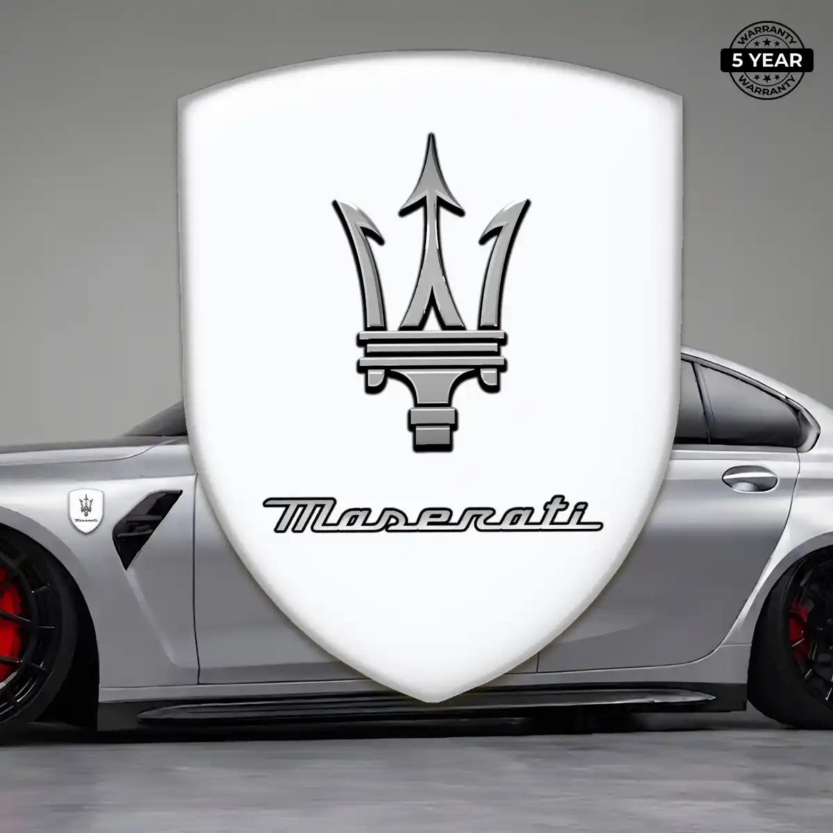 Maserati Car Badge Sticker Elite Finish