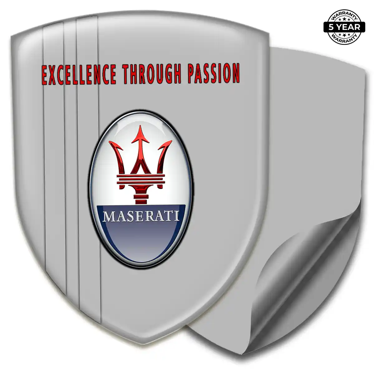 Maserati Car Badge Sticker Sleek Style