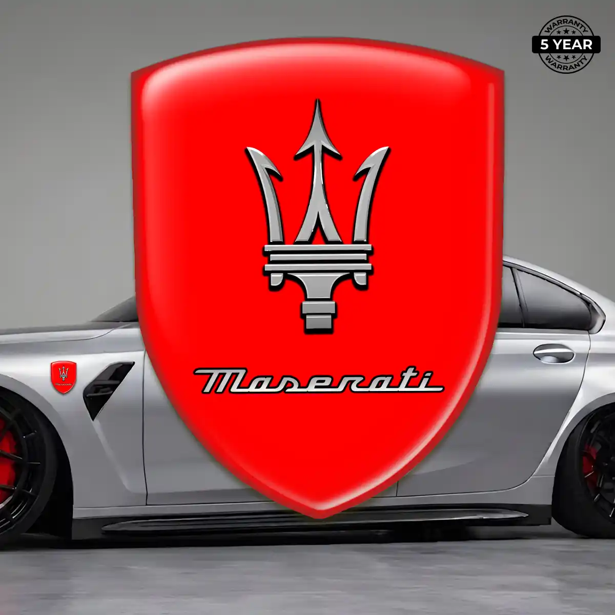 Maserati Car Badge Sticker Superior Craft
