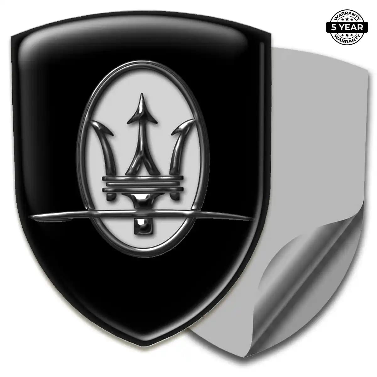 Maserati Car Emblem Decal Elite Finish