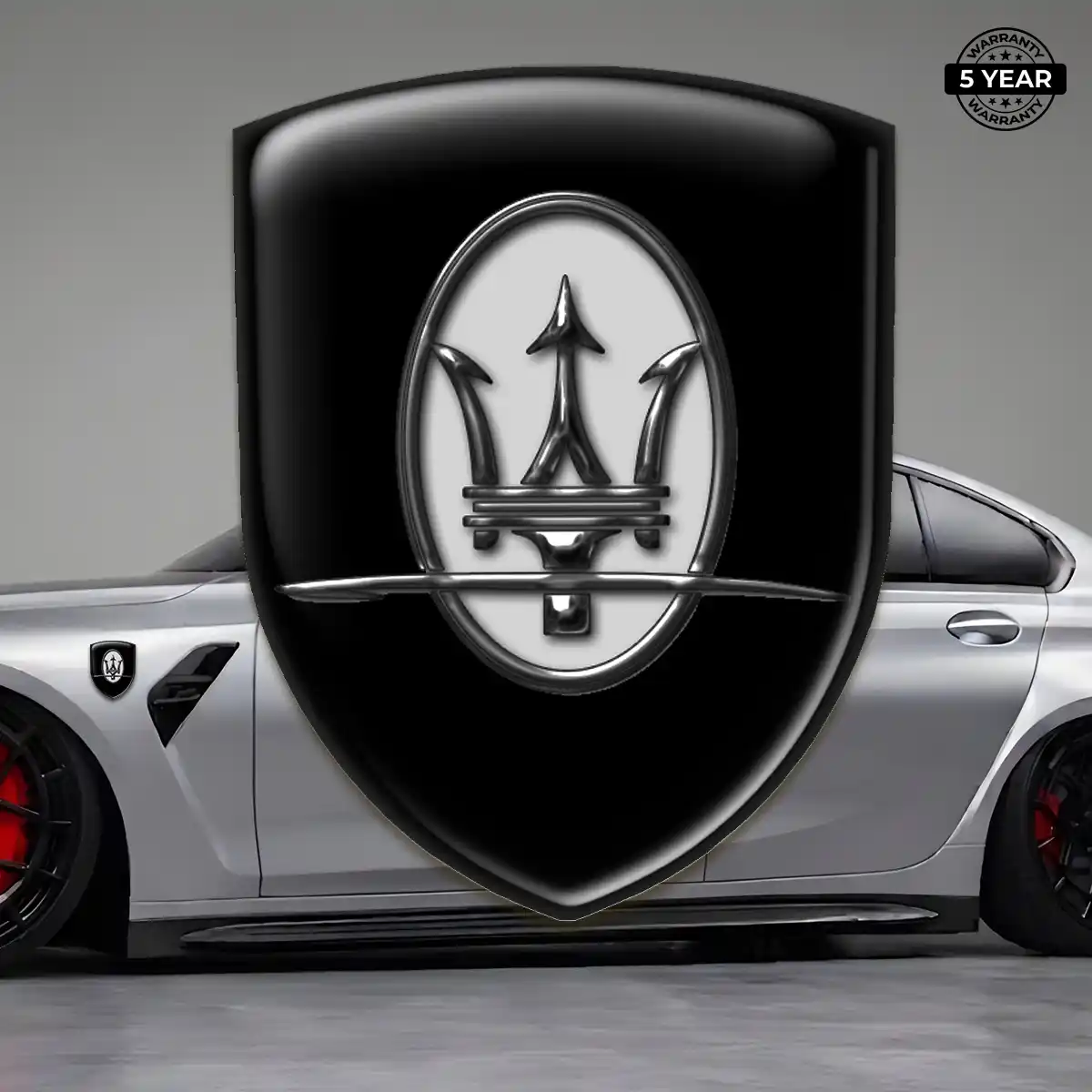 Maserati Car Emblem Decal Elite Finish
