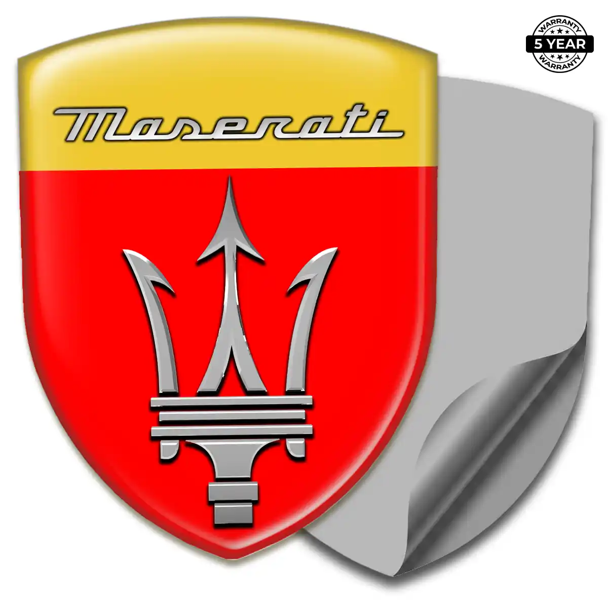 Maserati Car Emblem Decal Sleek Style