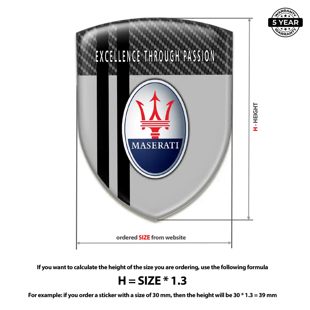 Maserati Car Emblem Overlay Refined Design