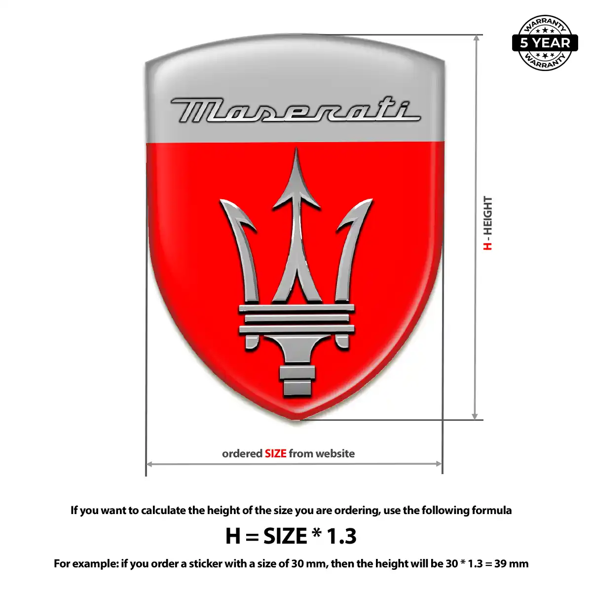 Maserati Car Emblem Overlay Sleek Style