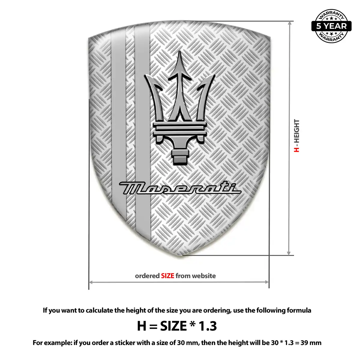 Maserati Car Emblem Overlay Superior Craft
