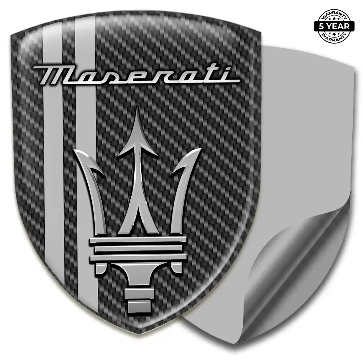 Maserati Car Emblem Sticker Refined Design