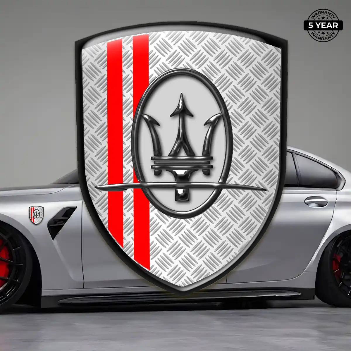 Maserati Car Logo Decal Elite Finish