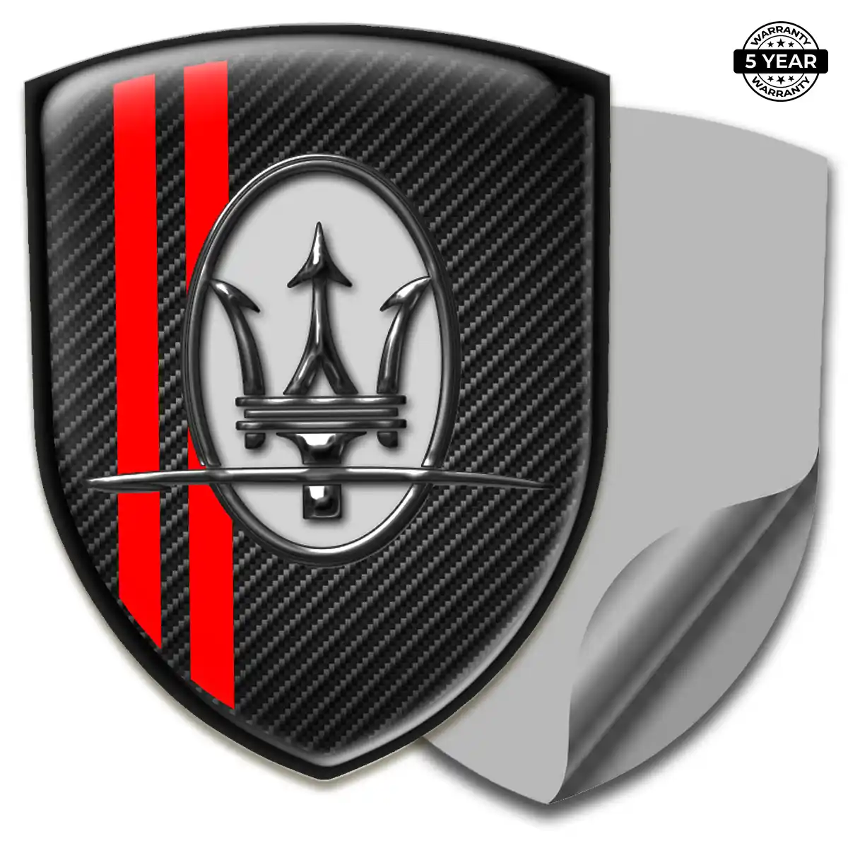 Maserati Car Logo Decal Refined Design