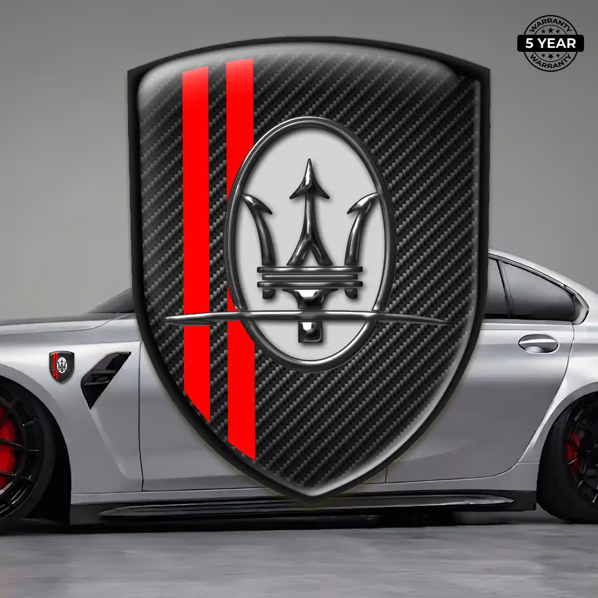 Maserati Car Logo Decal Refined Design