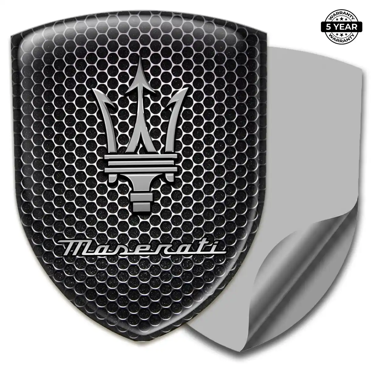 Maserati Crest Emblem Sleek Style