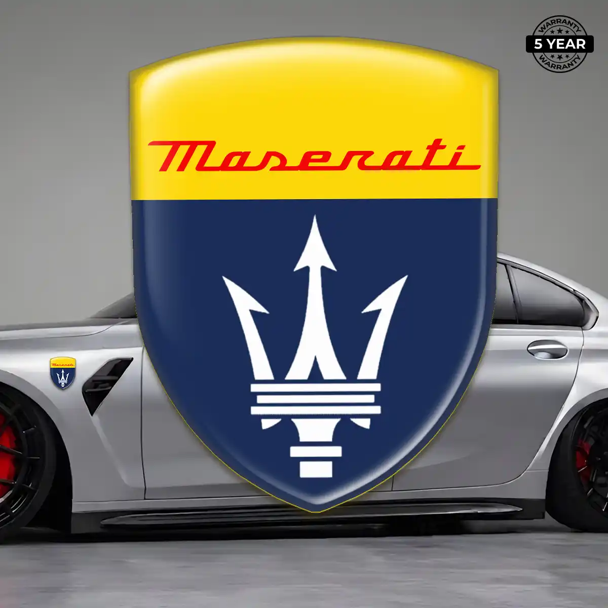 Maserati Crest Logo Emblem Elite Finish