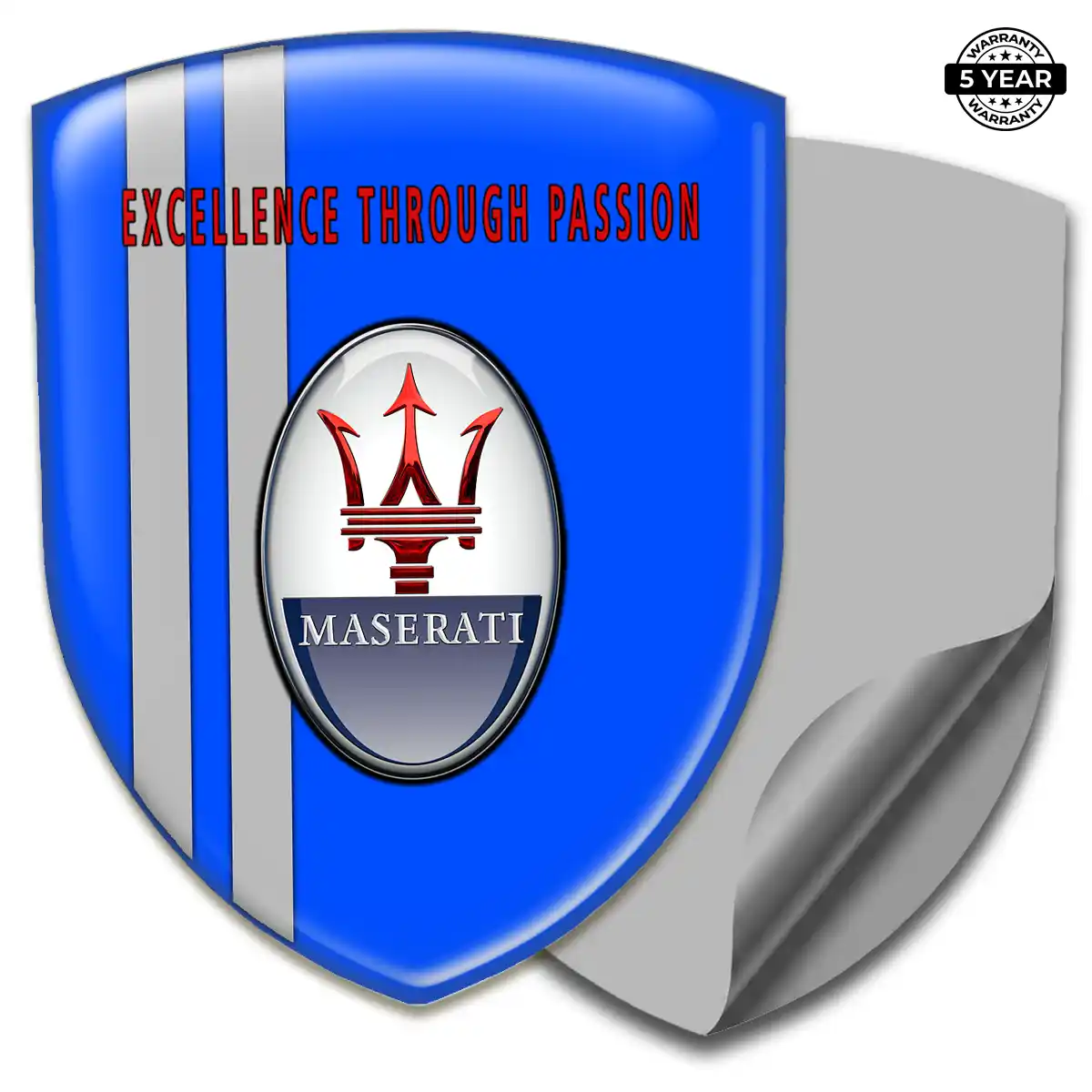 Maserati Crest Logo Emblem Refined Design