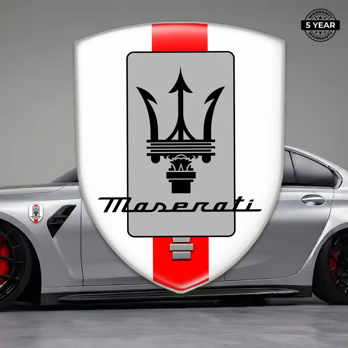Maserati Domed Badge Refined Design