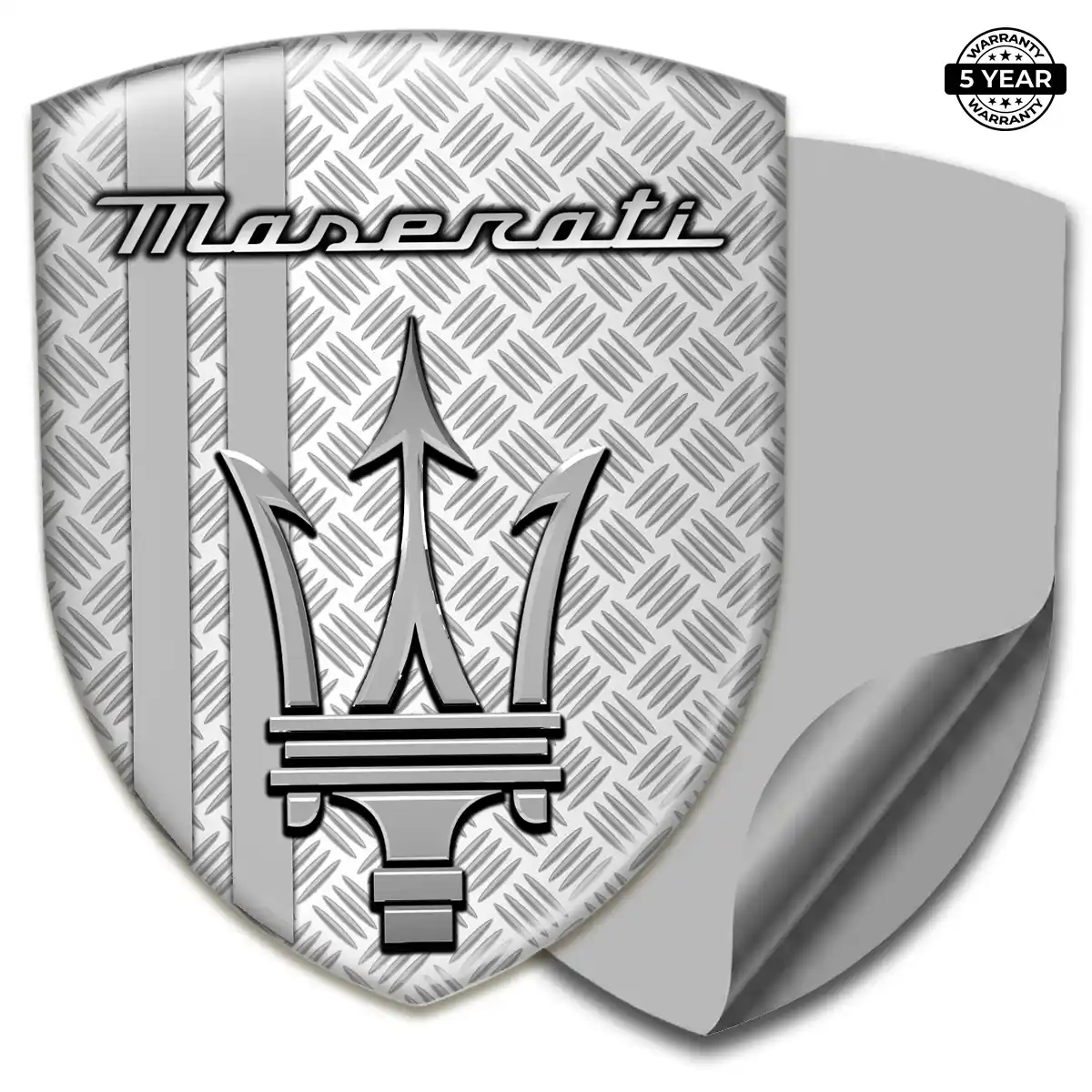 Maserati Domed Decal Refined Design