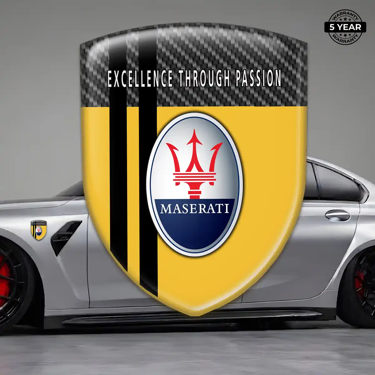 Maserati Domed Emblem Elite Finish