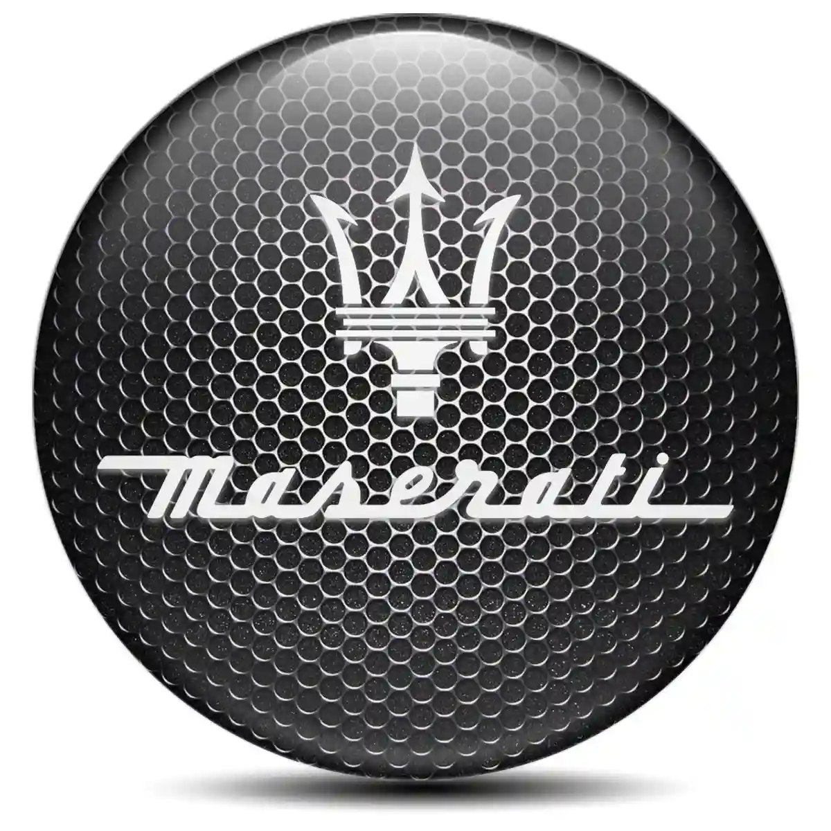 Maserati Domed Emblem Self-Adhesive Sleek Style