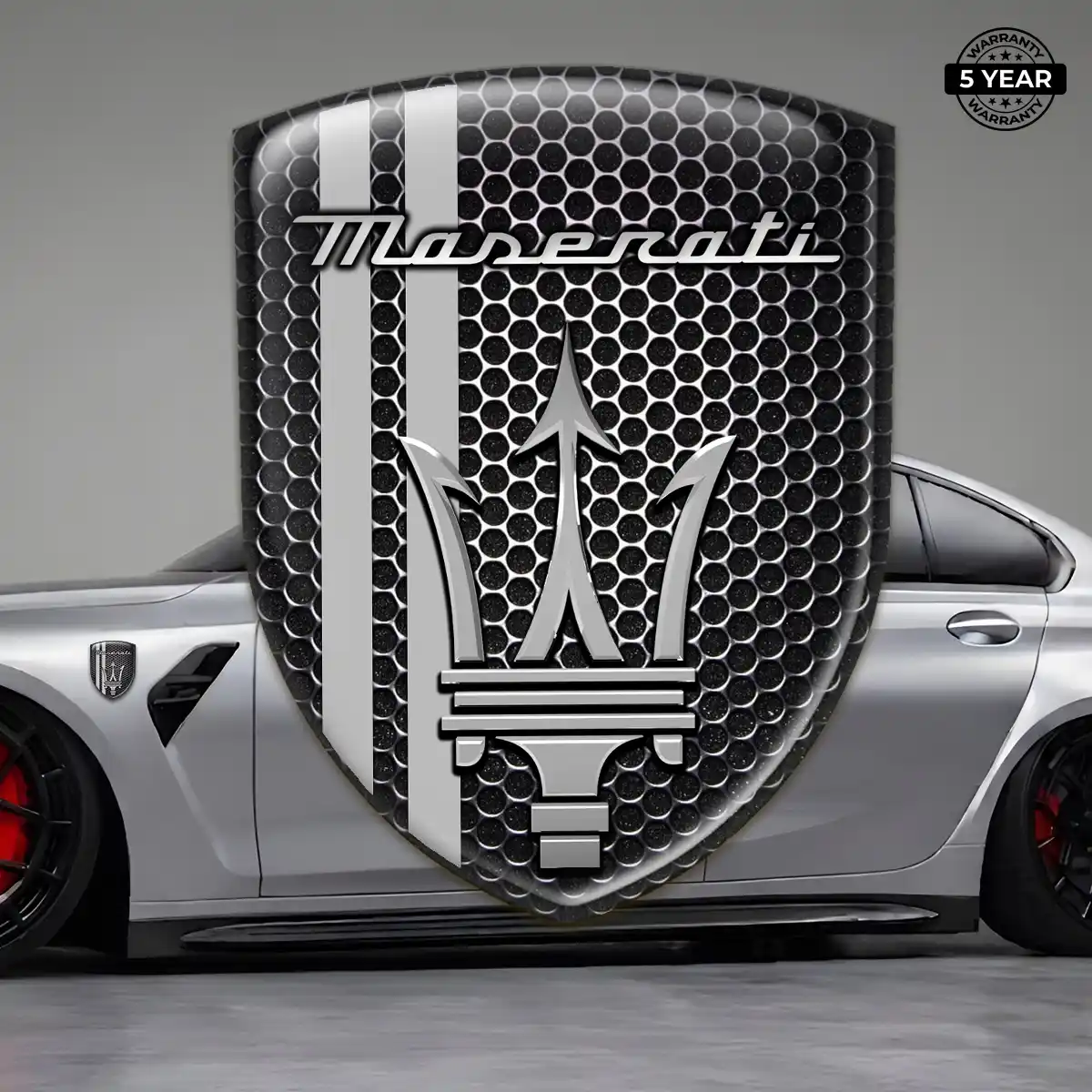 Maserati Domed Logo Decal Superior Craft