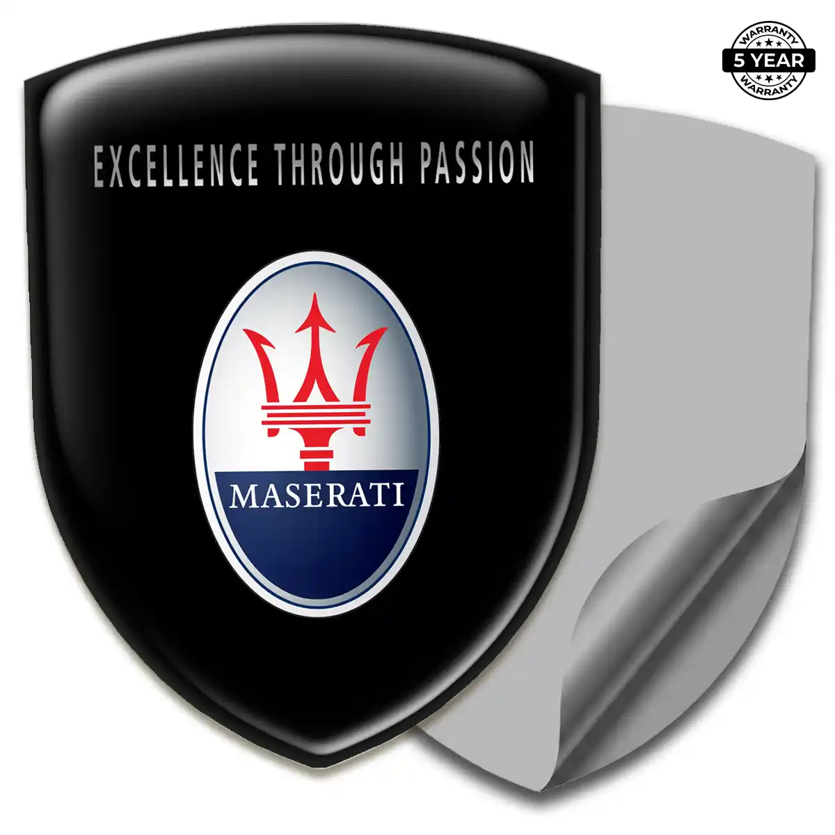 Maserati Domed Logo Sticker Superior Craft