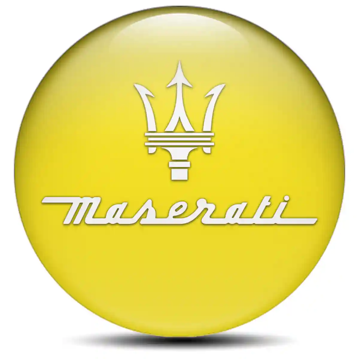Maserati Domed Sticker Self-Adhesive Sleek Style