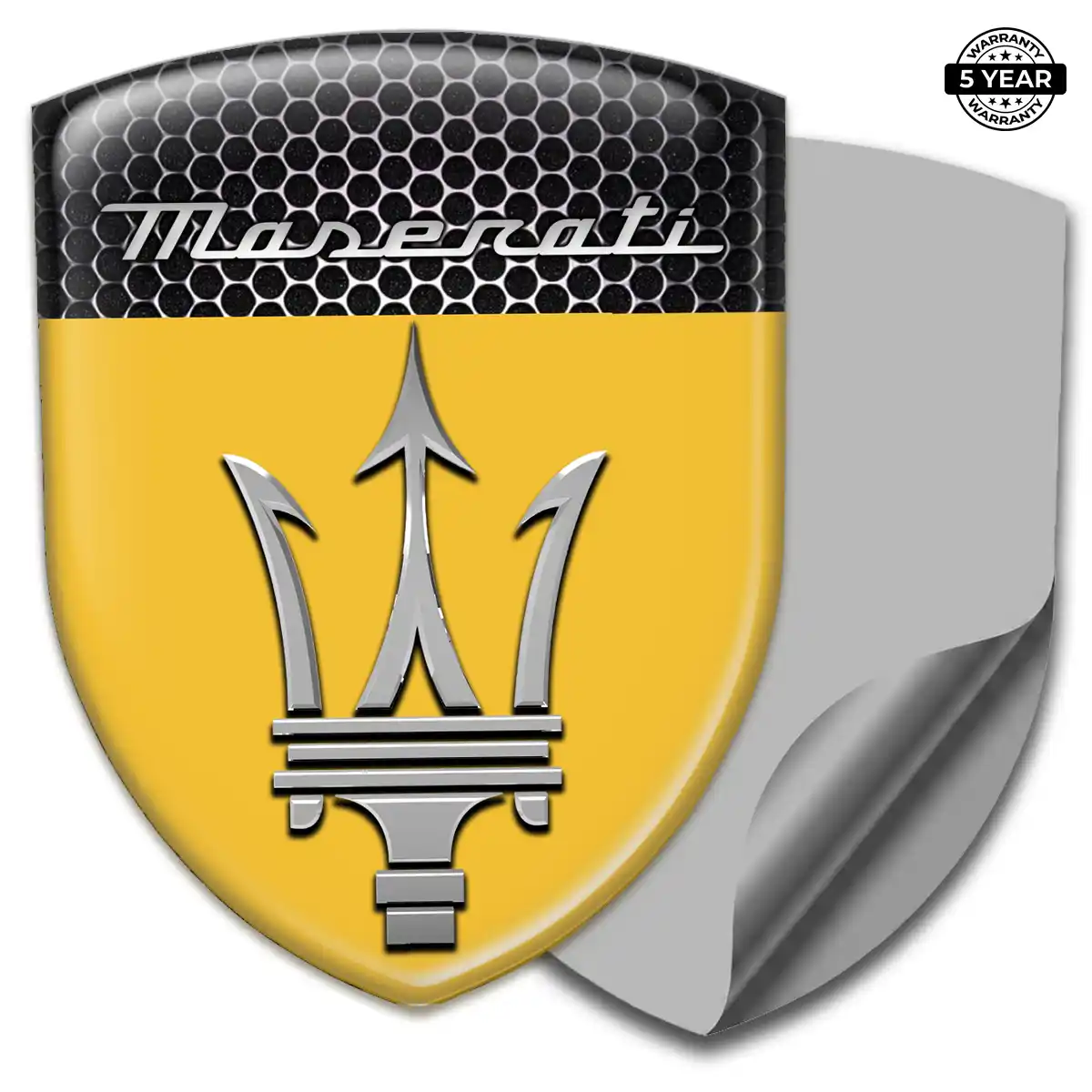 Maserati Emblem Badge Logo Refined Design
