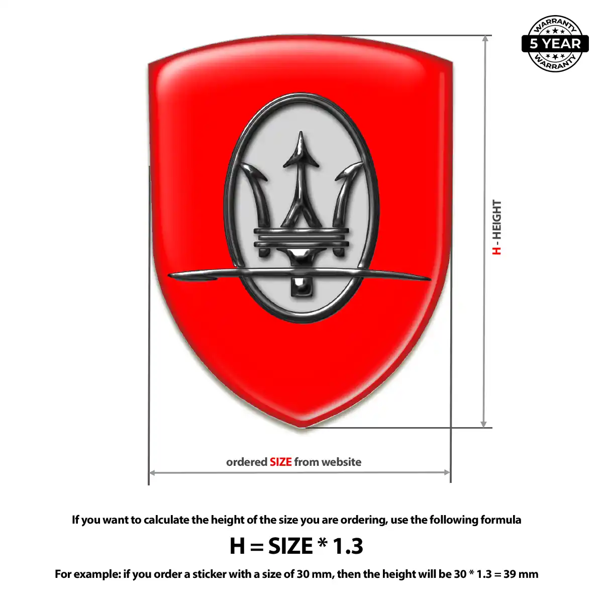 Maserati Emblem Badge Refined Design