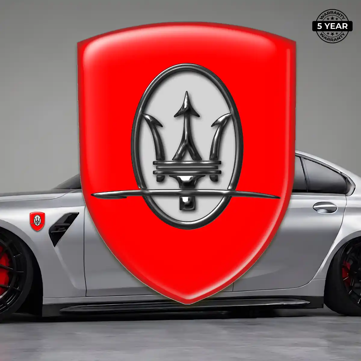 Maserati Emblem Badge Refined Design