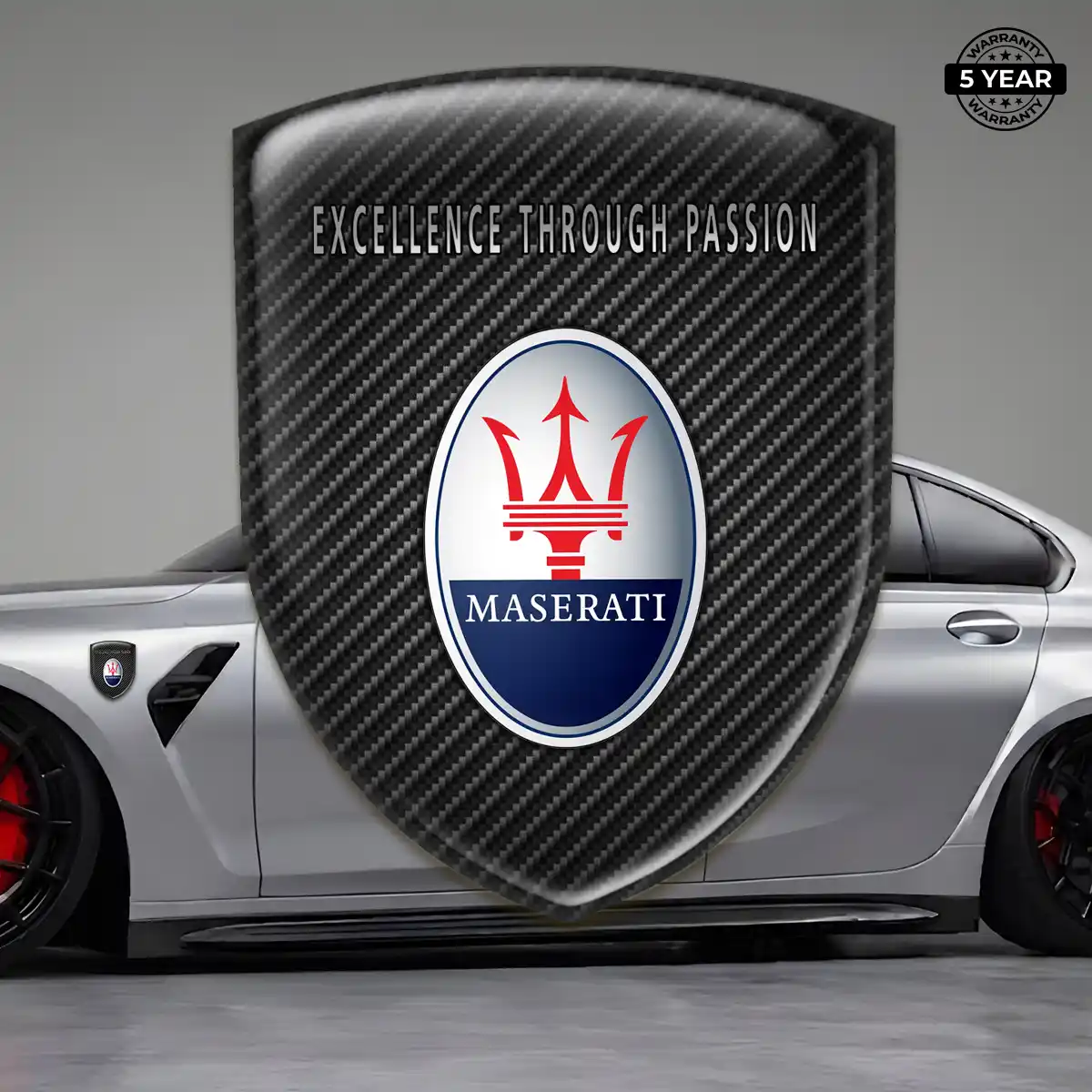 Maserati Emblem Badge Superior Craft