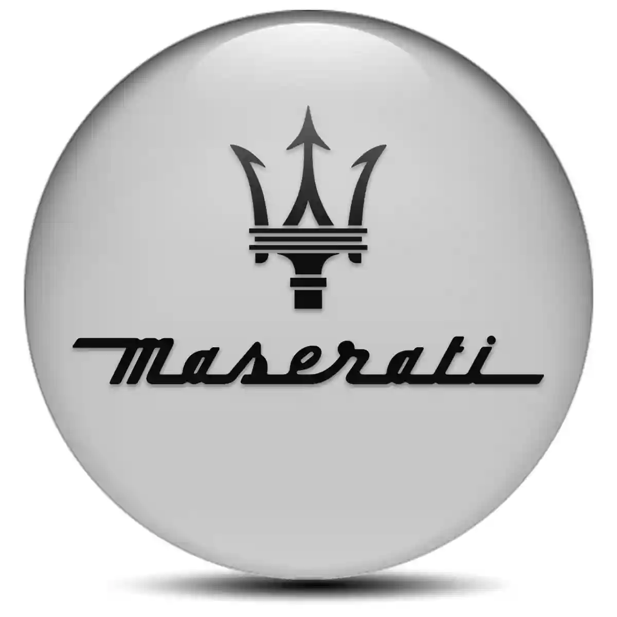 Maserati Emblem Center Hub Cap Self-Adhesive Sleek Style