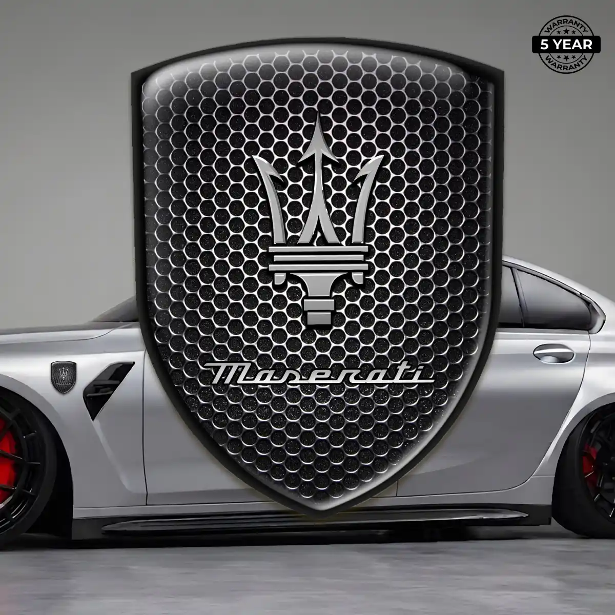 Maserati Emblem Crest Refined Design