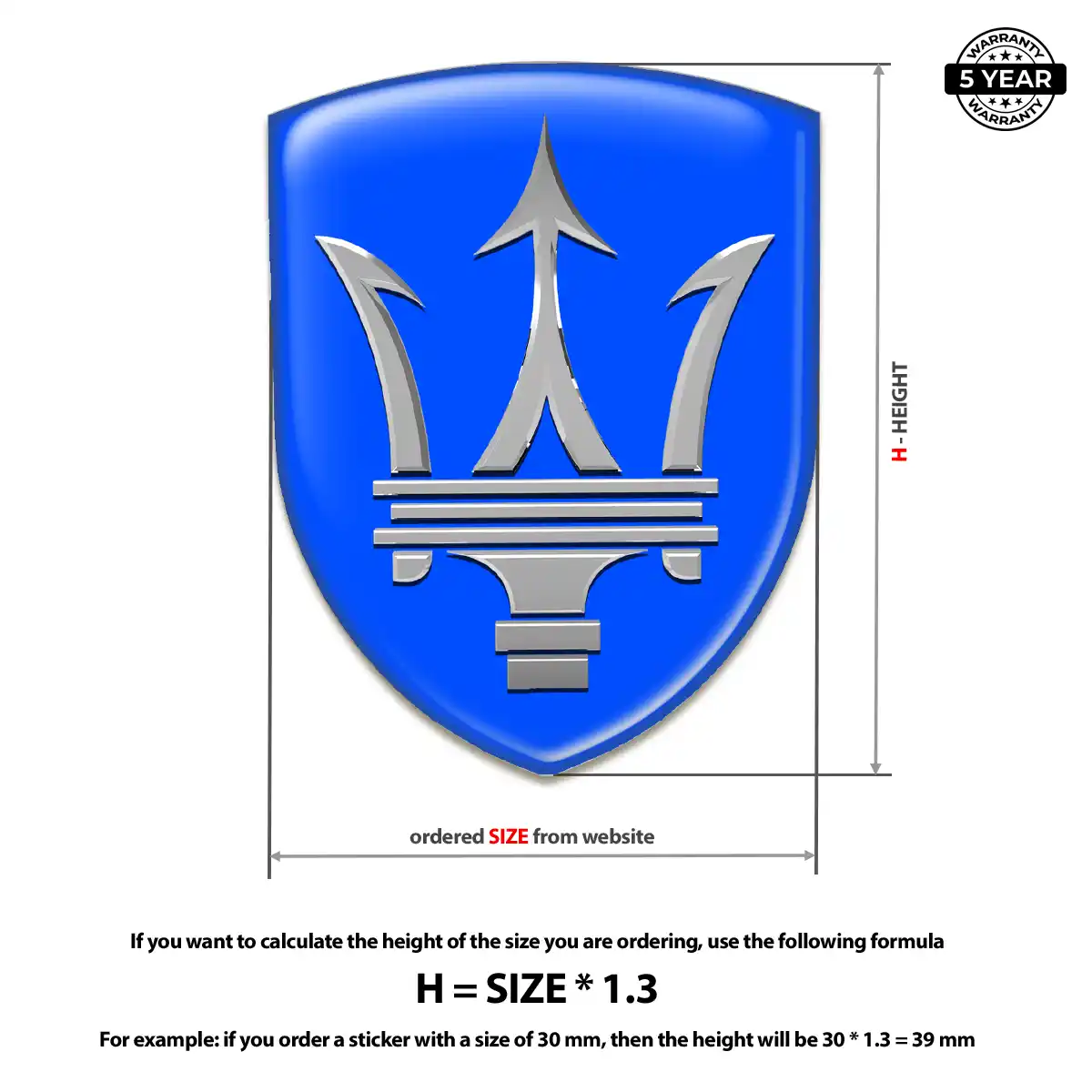 Maserati Emblem Crest Sleek Style