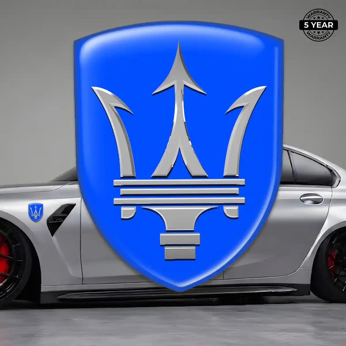 Maserati Emblem Crest Sleek Style