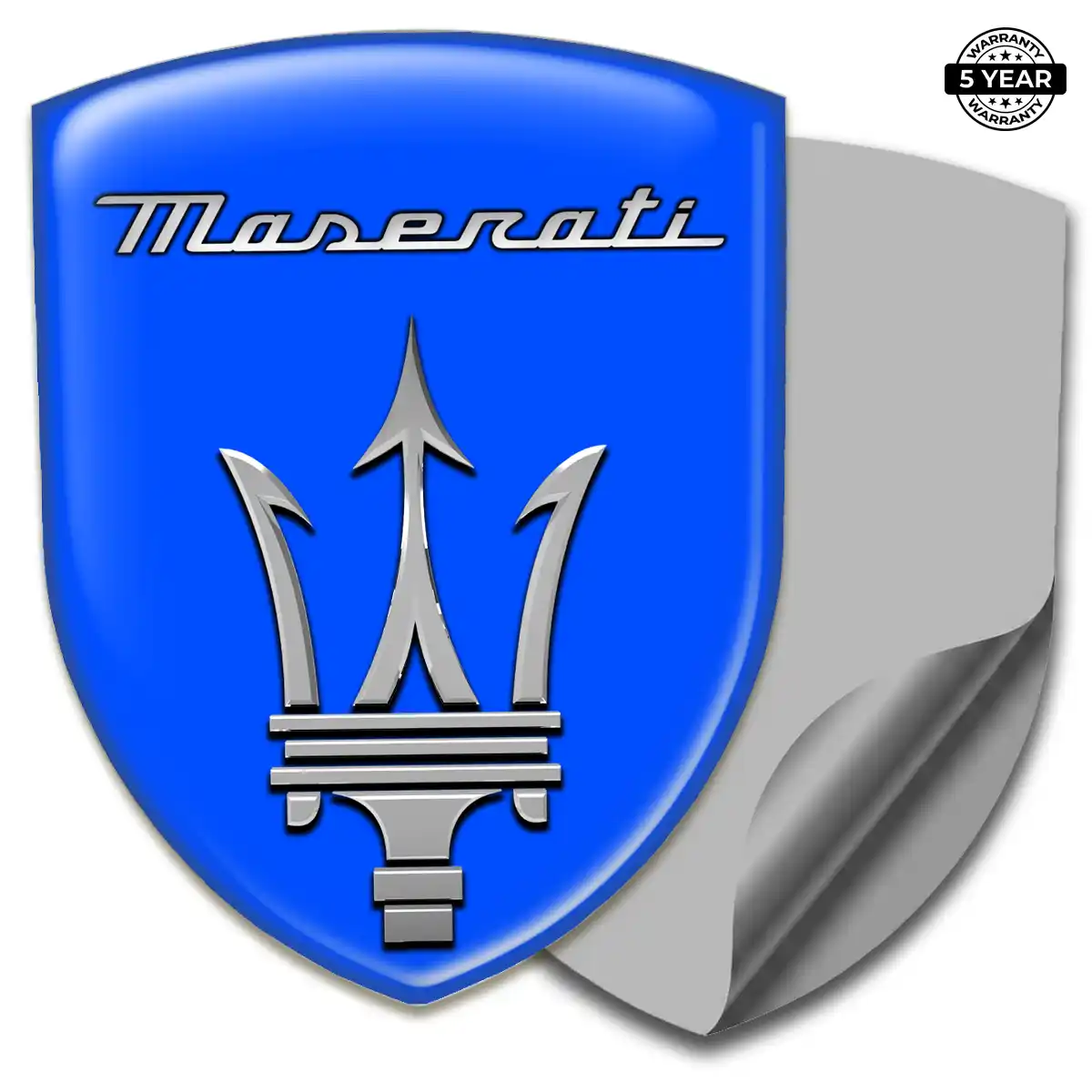 Maserati Emblem Domed Badge Refined Design