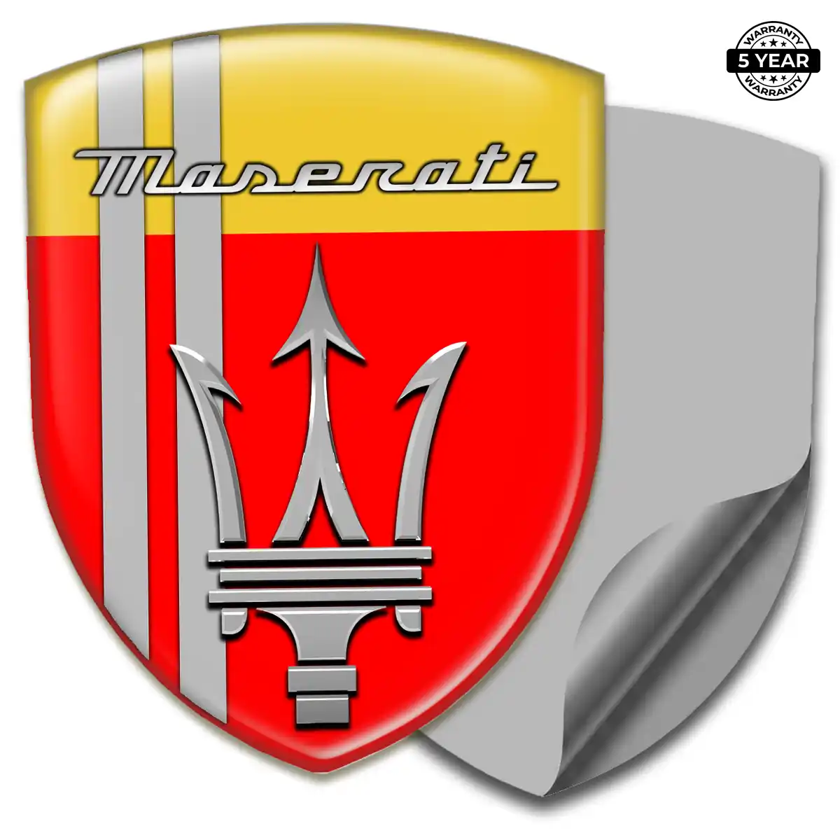 Maserati Emblem Domed Badge Superior Craft