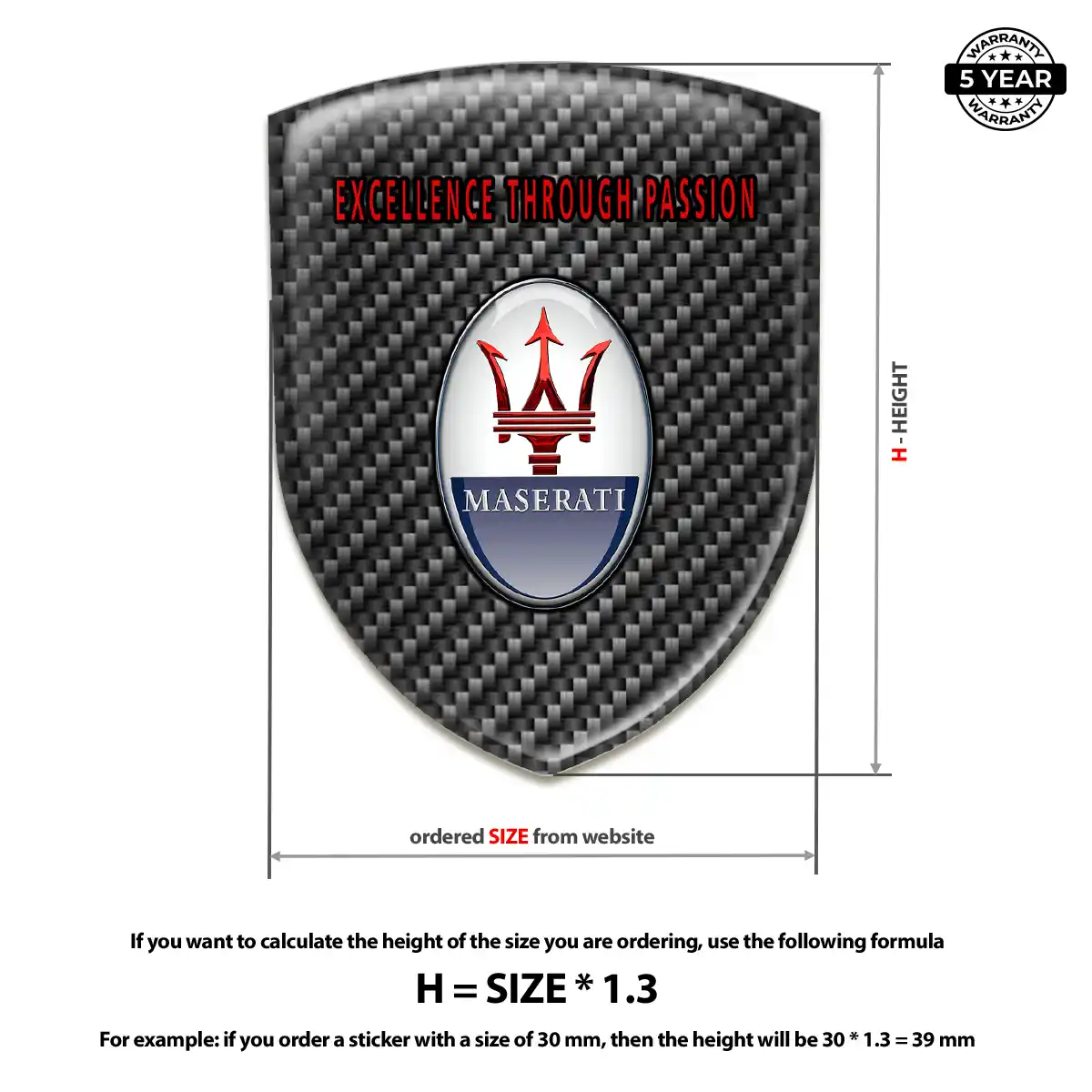 Maserati Emblem Elite Finish