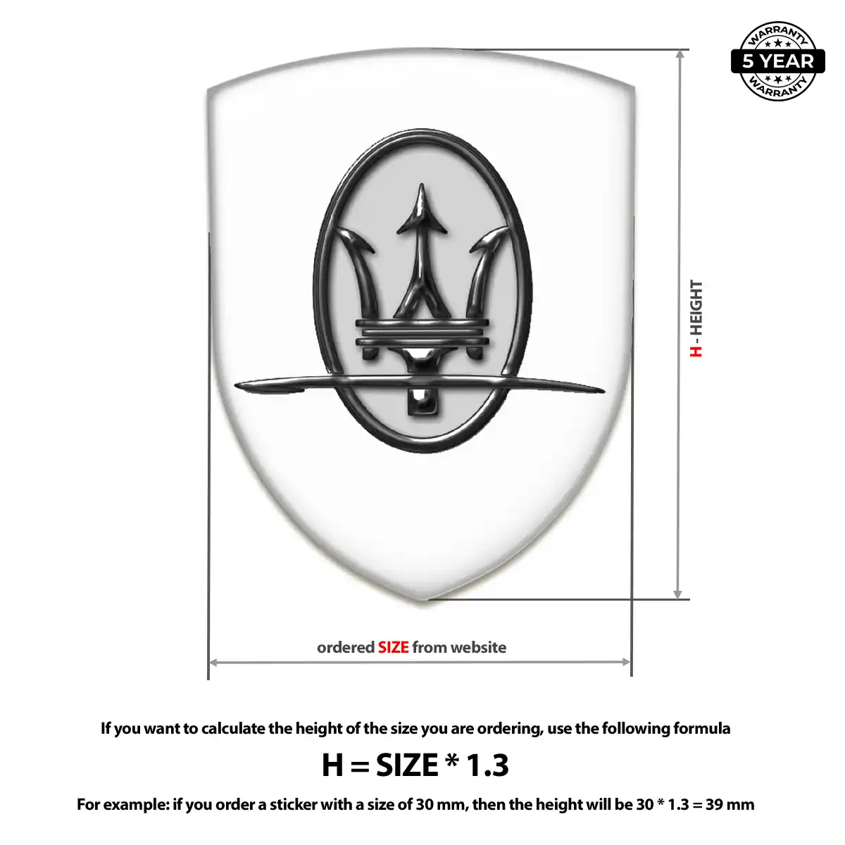 Maserati Emblem Logo Badge Refined Design