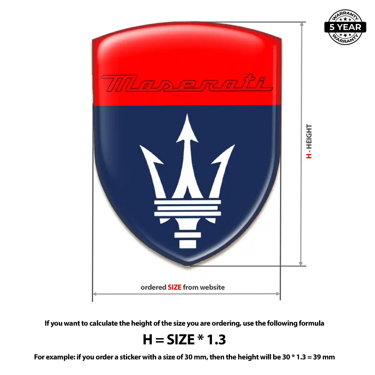 Maserati Emblem Logo Superior Craft
