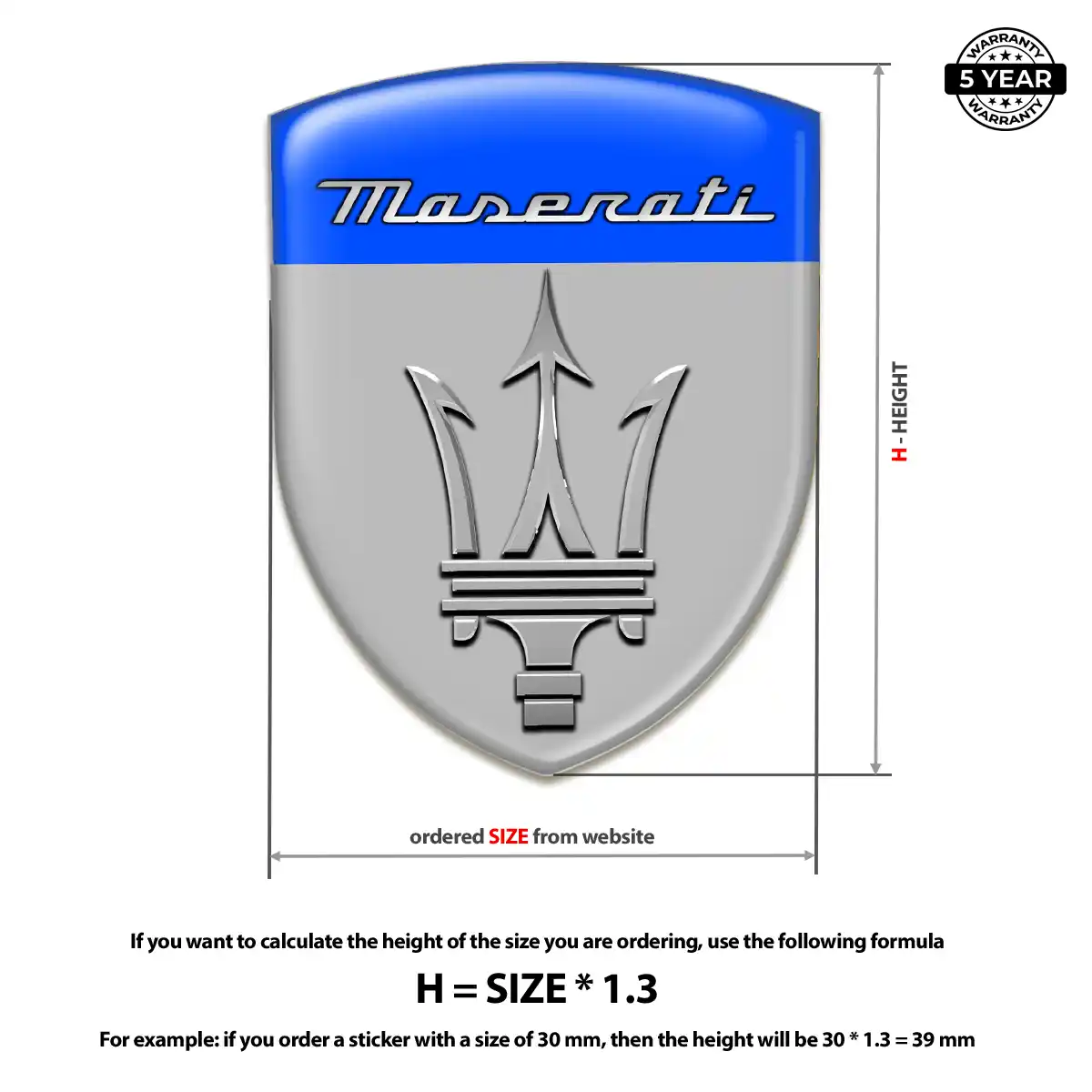 Maserati Emblem Prime Quality