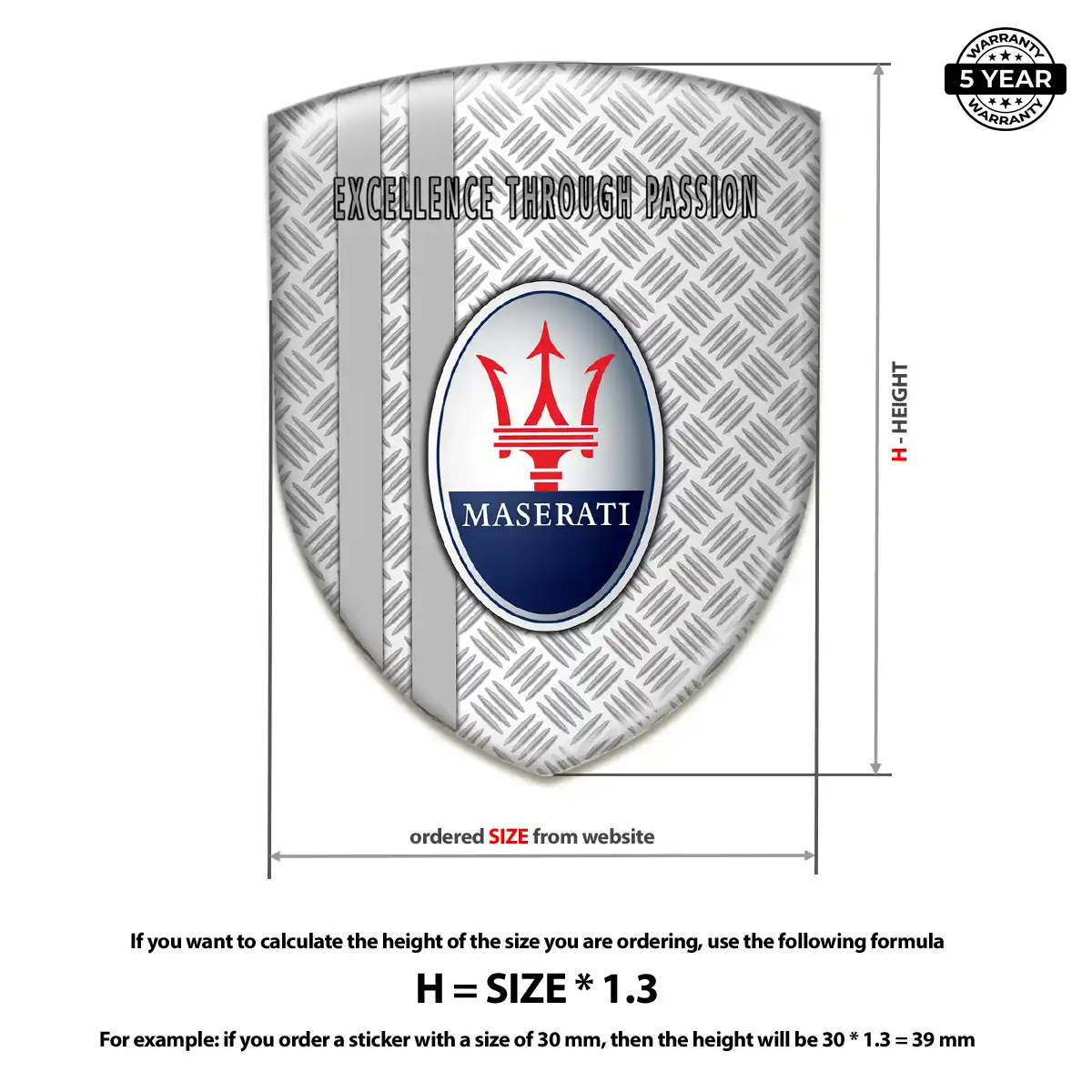 Maserati Emblem Shield Refined Design